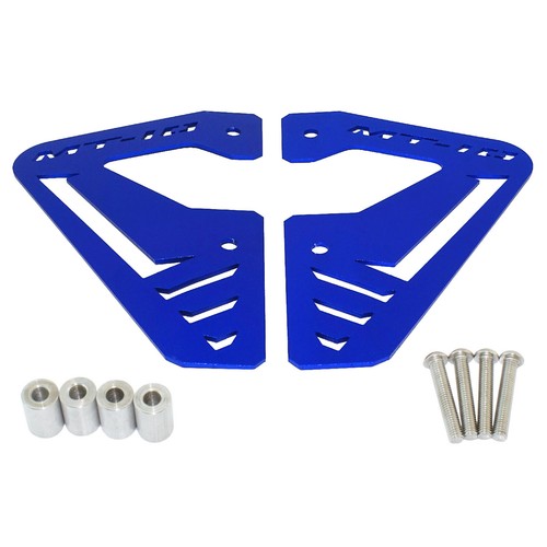 Blue radiator side panel guard - side,