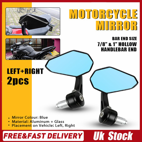 Pair bar end mirrors - pair,