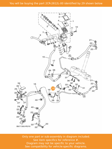 Yamaha bracket 2cr 2612l - bracket, 3,