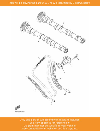 Yamaha chain 94591 75128 - chain,, 94591-75128
